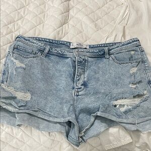 Hollister Light Blue Jean Shorts